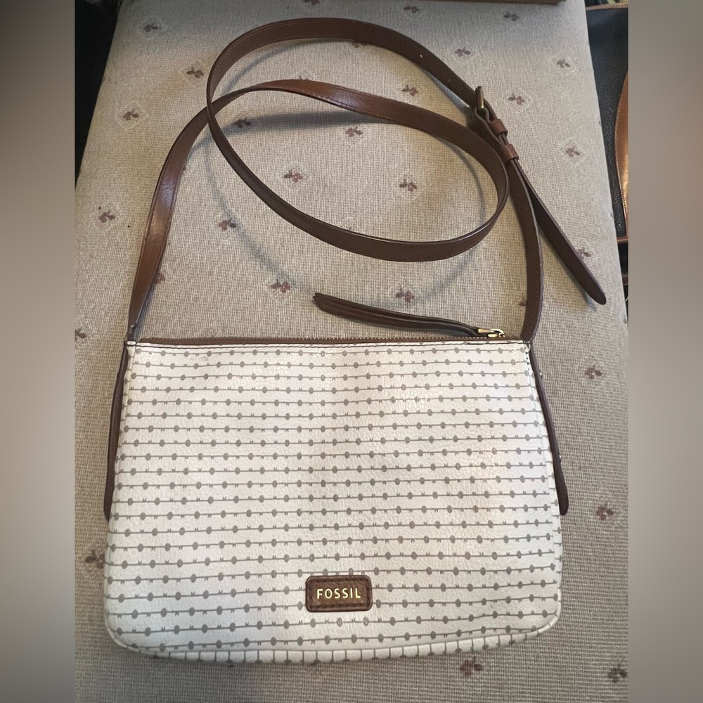 Fossil crossbody faux leather pouch